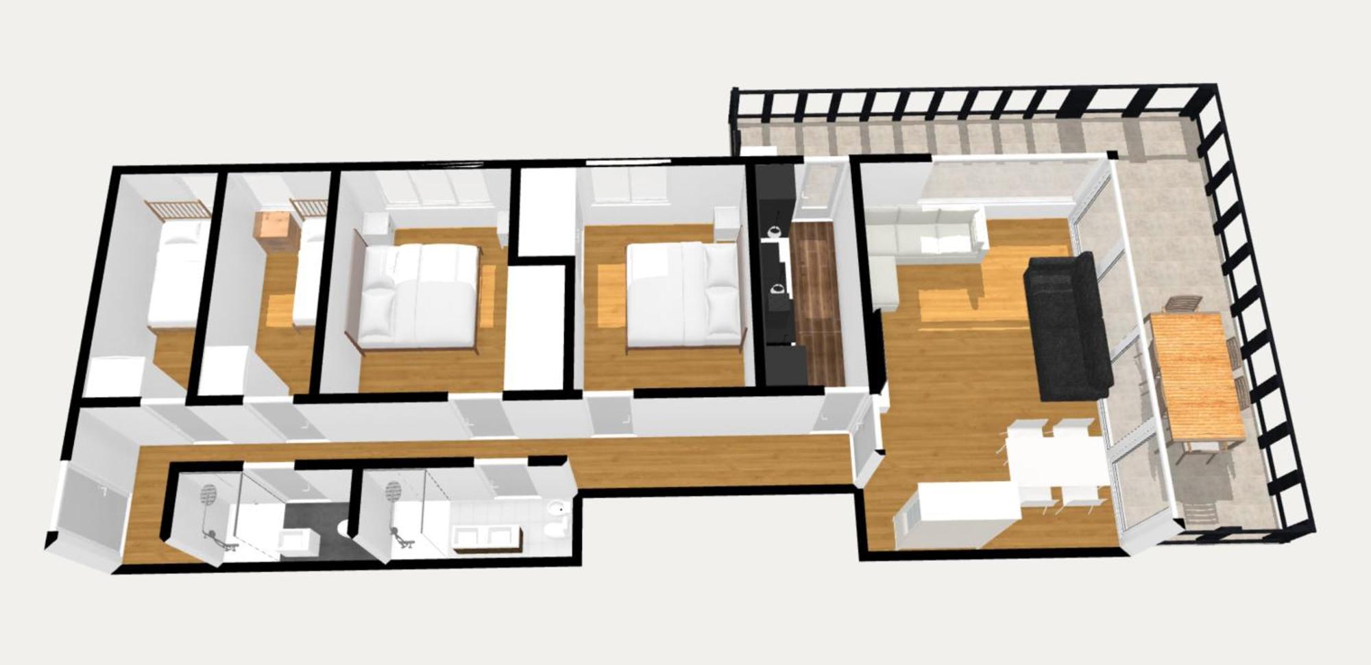 Magnificant First Line Apartment Salou